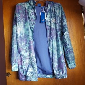Adidas windbreaker jacket XS